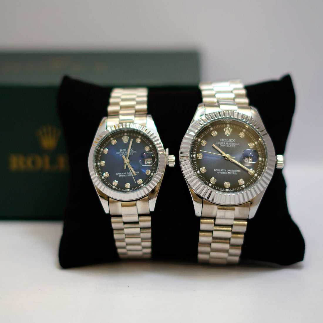 Rolex Datejust Couple Set with Diamond Dial, Fluted Bezel and Jubilee Bracelet